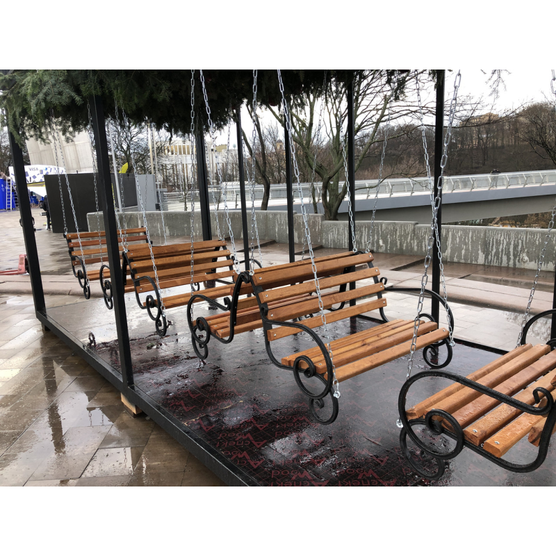 Сидіння для гойдалки з ланцюгами без каркаса 1м