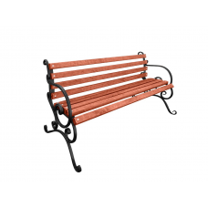 Лавка з поручнем Підлокотник( рустік 1.3м)