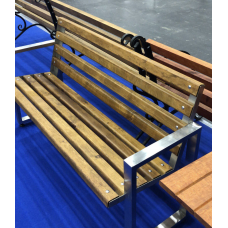 Лавка лофт 1.3 м метал нержавійка.