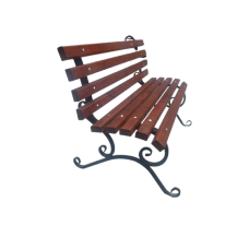 Лавка кована “Рустик+“ 1.3 м без перил