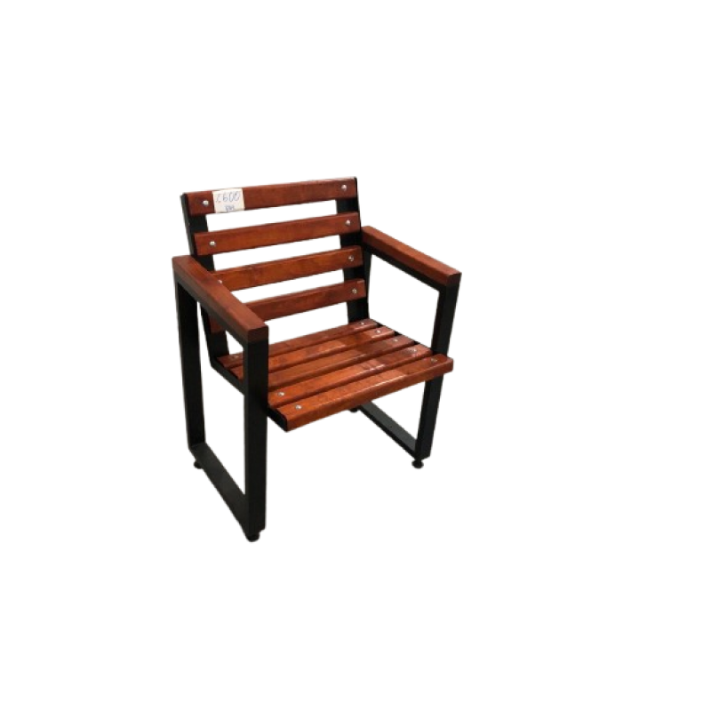 Стілець Лофт з дерев’яними налокотниками