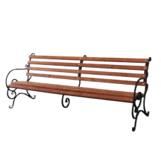 Лавка 2.2 м. з поручнями “Підлокотник“ (“Рустік“)(в наявності є від 1 до 3 м.)