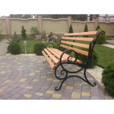Скамейка кованая 1,75м. с перилами “Бараш“(в наявності є від 1 до 3 м.)