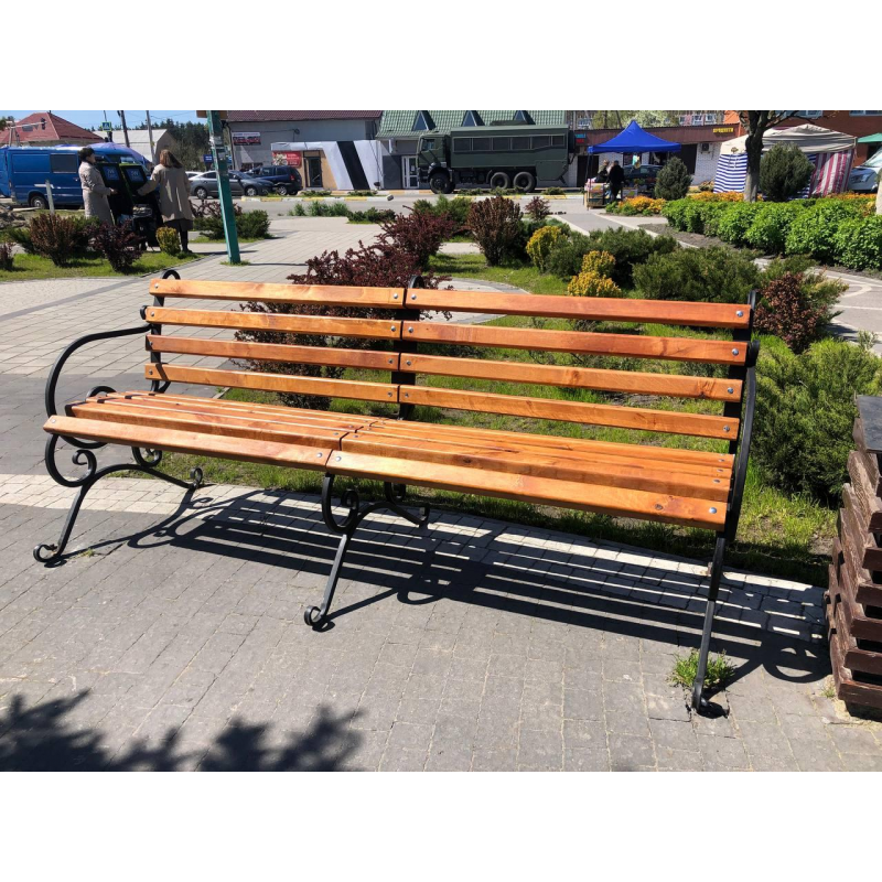 Лавка “Дуос“ 2м 60см “Підлокотник“(в наявності є від 1 до 3 м.)