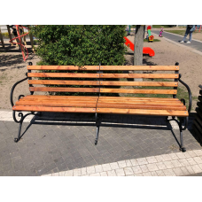 Лавка кована “Підлокітник“ дуос 2.6 м. (Рустик)(в наявності є від 1 до 3 м.)